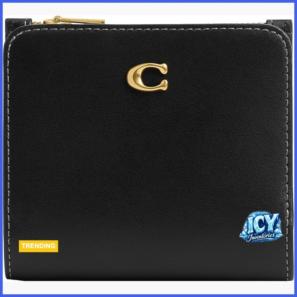 Coated Canvas Slim Billfold Wallet with Refined Calf Leather